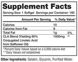 CLA 1000 mg 180 capsule gel