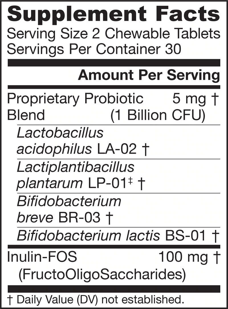 Jarro-Dophilus Kids 1 Billion - Probiotico per bambini 60 compresse masticabili