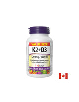 Per sostenere ossa e denti - Vitamina K2 120 µg + D3 1000 UI 25 µg x 110 capsule softgel/110 dosi