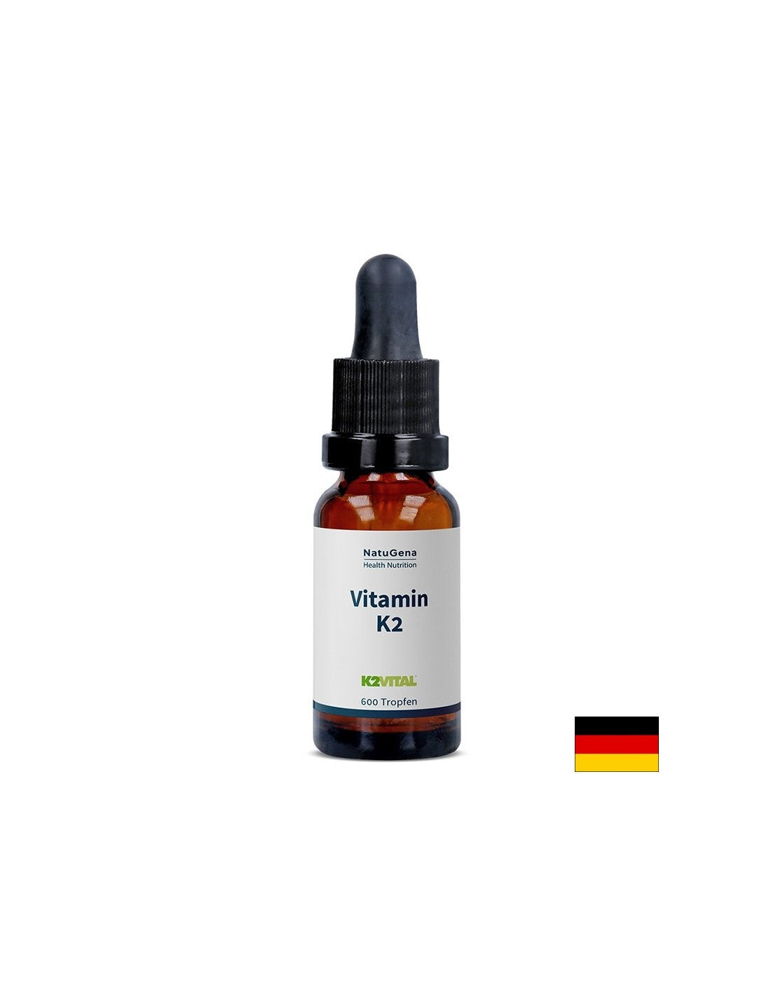 Vitamina K2 (menachinone MK-7) - Salute delle ossa ed equilibrio del calcio, gocce da 20 ml, 75 dosi