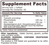 Olio di krill 500 mg - 60 capsule molli <tc>Pure Nutrition</tc>