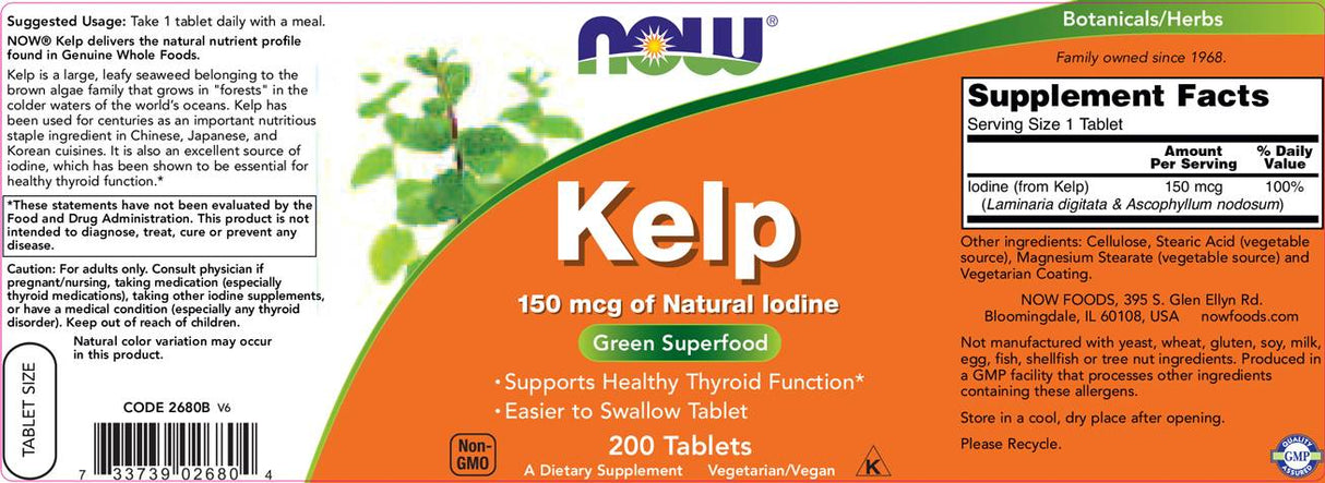 Kelp 150 mcg di iodio naturale - 200 compresse