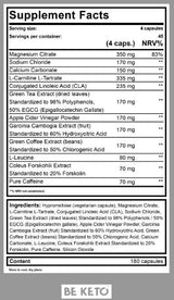 Keto Burn + Caffeina - 180 capsule