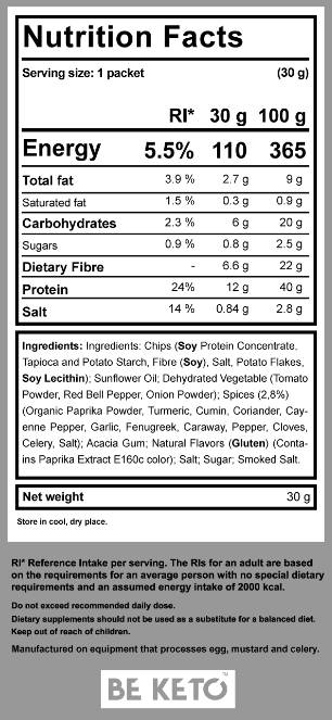 Patatine Keto | Orientale piccante - 30 grammi