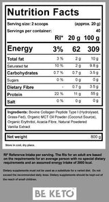 Keto Collagene + Polvere MCT - 800 grammi