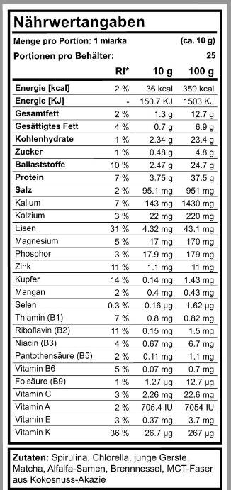 Frullato di Keto Green - 250 grammi