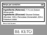 Chetone & Strisce reattive per la glicemia - 100 pezzi.