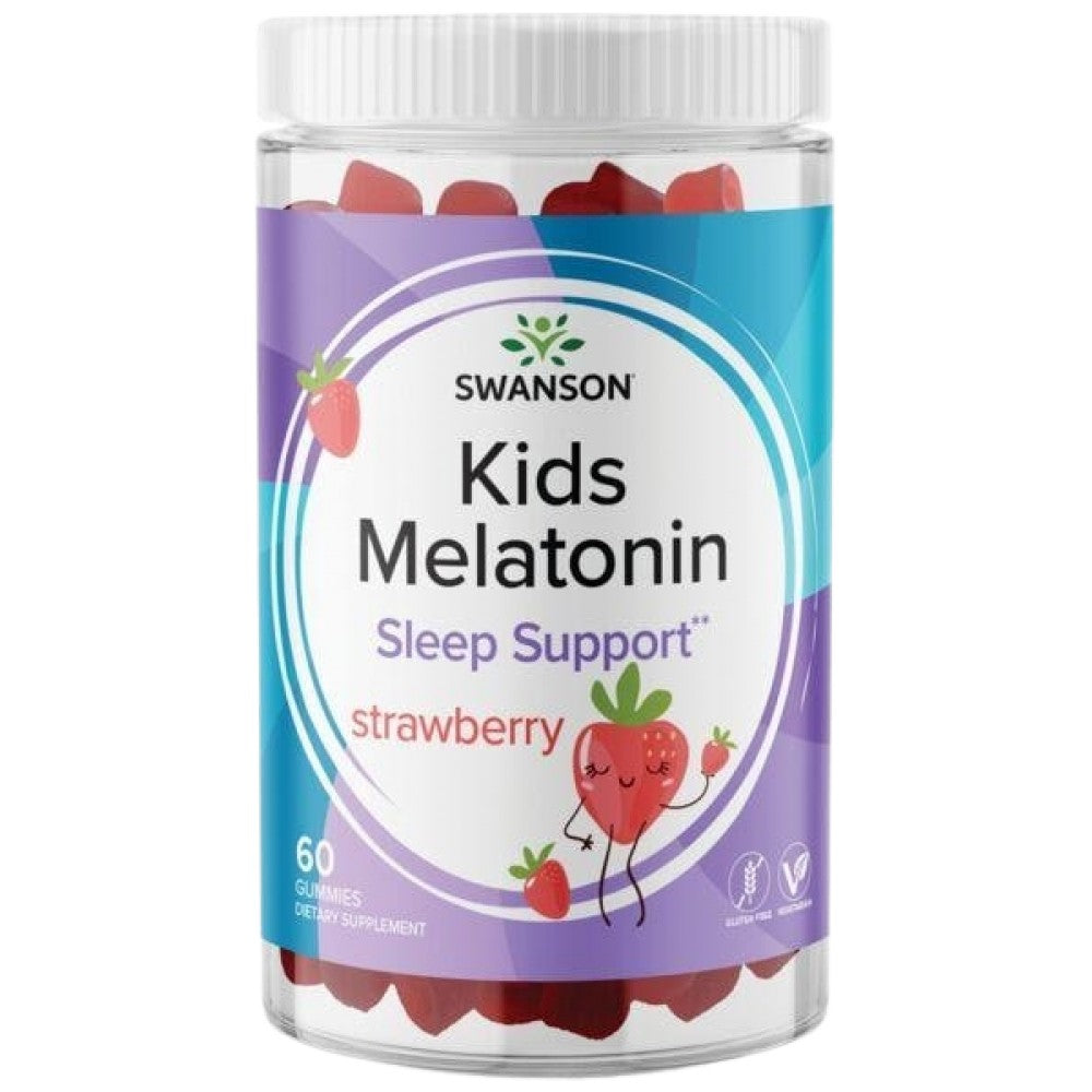 Caramelle gommose alla melatonina per bambini 1 mg | Fragola 60 Compresse masticabili