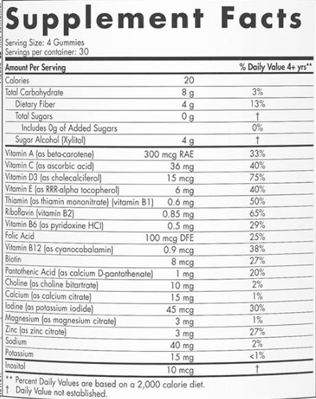 Caramelle gommose multiuso per bambini | Zero Zucchero - 120 caramelle gommose