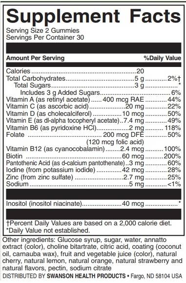 Caramelle multivitaminiche per bambini | Frutta Mista - 60 Compresse masticabili