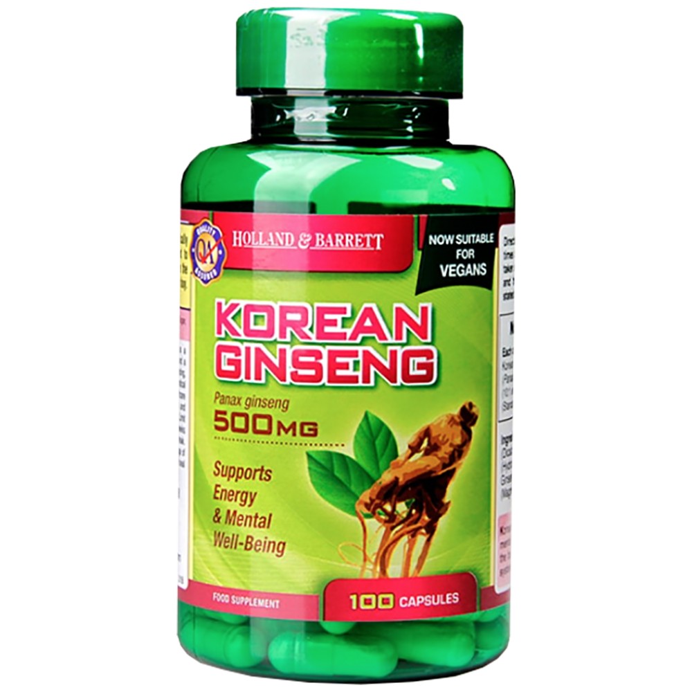 Ginseng Coreano 500 mg 100 capsule