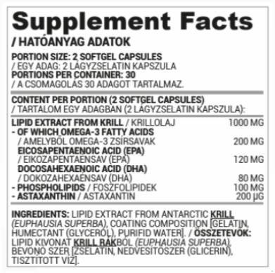 Olio di Krill 500 mg - 60 capsule molli