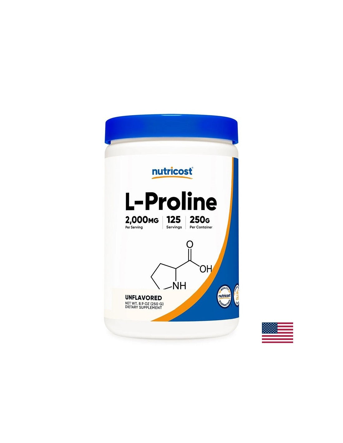 Ossa e articolazioni - L-Prolina, 2000 mg x 250 g, polvere