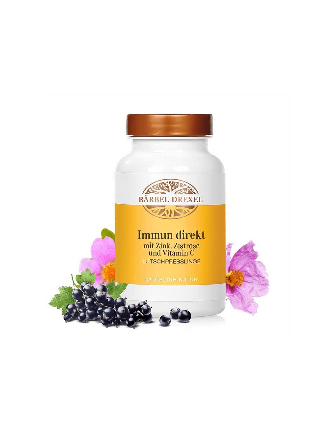 Mal di gola e tosse - Zinco, Cisto, Vitamina C e L-istidina, 360 pastiglie <tc>Bärbel Drexel</tc>