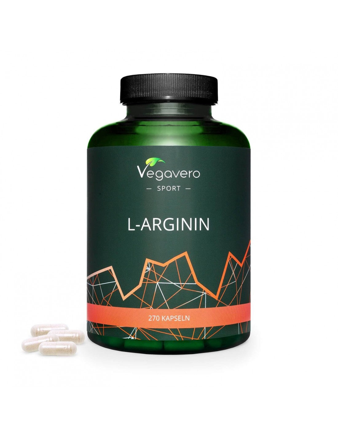 L-Arginina, 270 capsule, 100% vegano <tc>Vegavero</tc>