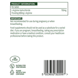 L-Arginina (L-Arginina HCL) 750 mg 90 compresse Natures Aid