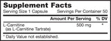 L-Carnitina 500 mg - 100 capsule