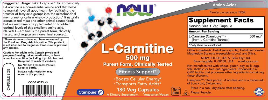 L-Carnitina 500 mg | Carnipure® - 180 capsule