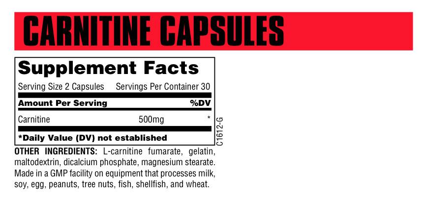 Capsule di L-Carnitina 60 capsule