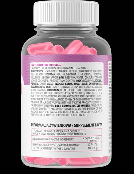 L-Carnitina Softgels 90 capsule di gel
