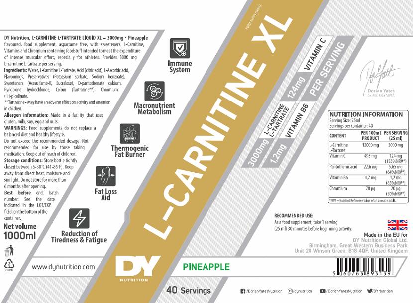 L-Carnitina XL Liquida - 1000 ml