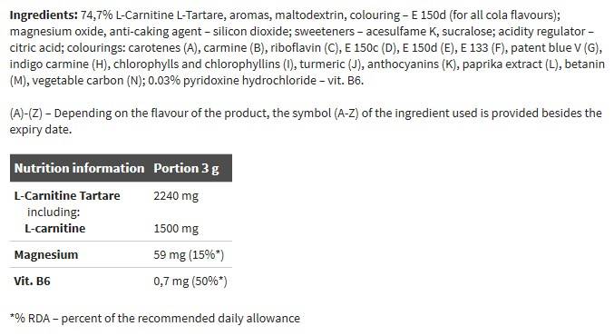 L-Carnitina Xplode - 300 grammi