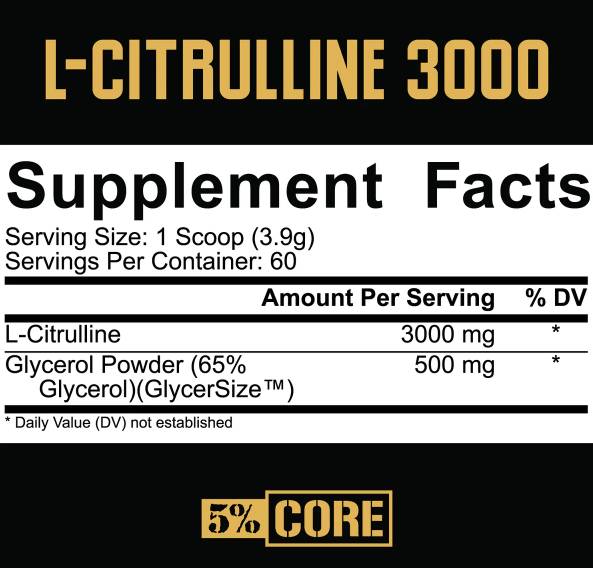 L-Citrullina 3000 | con GlycerSize™ - 234 grammi