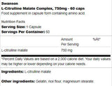 Complesso malato di L-citrullina 750 mg 60 capsule