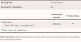 L-istidina 600 mg - 60 capsule