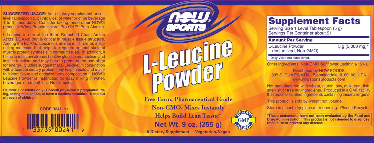 Polvere di L-Leucina - 255 grammi