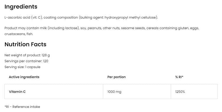 Vitamina C 1000 mg - 90 compresse