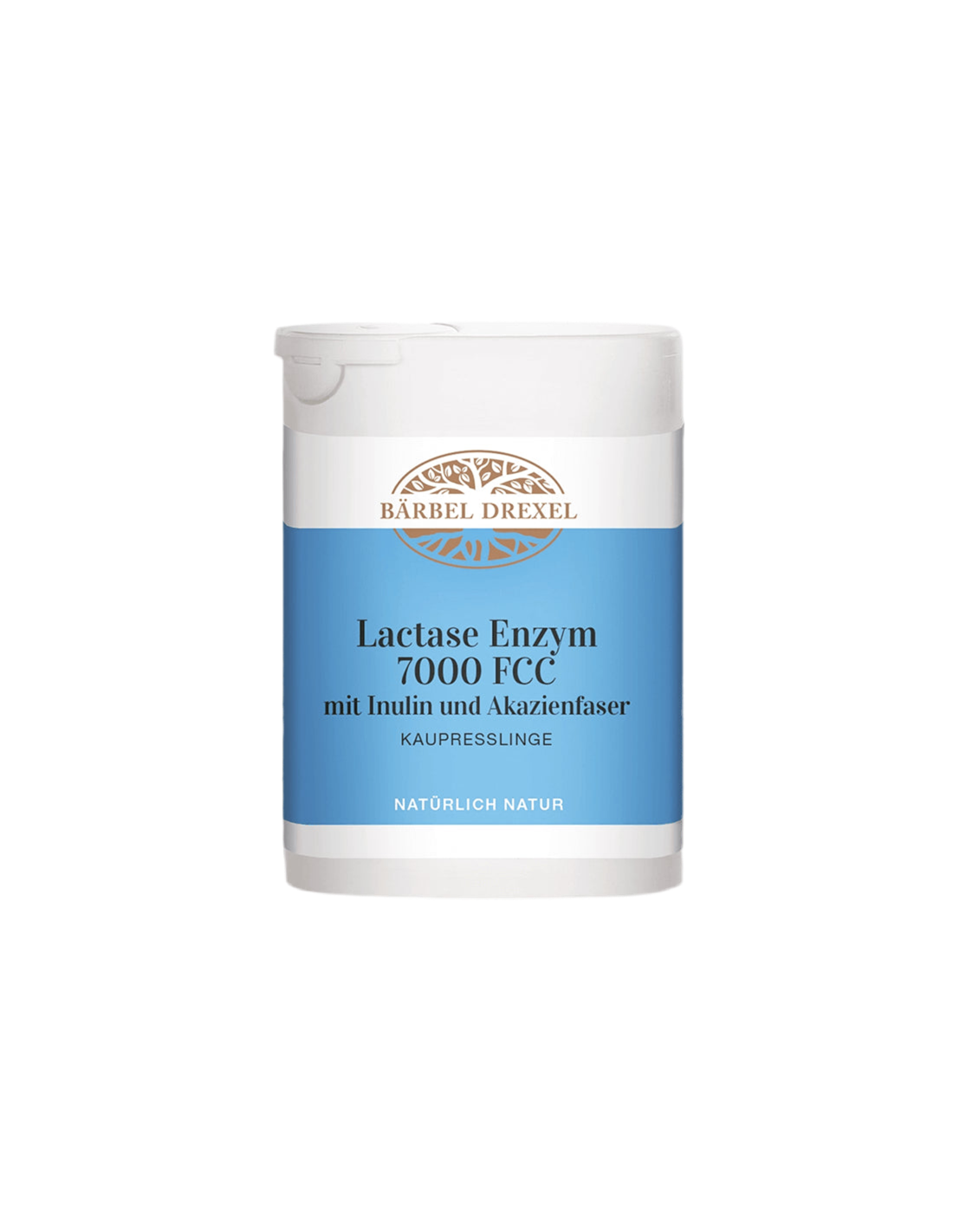 Lactase Enzym 7000 FCC con inulina e fase attiva/enzima lattasi, 75 compresse masticabili <tc>Bärbel Drexel</tc>