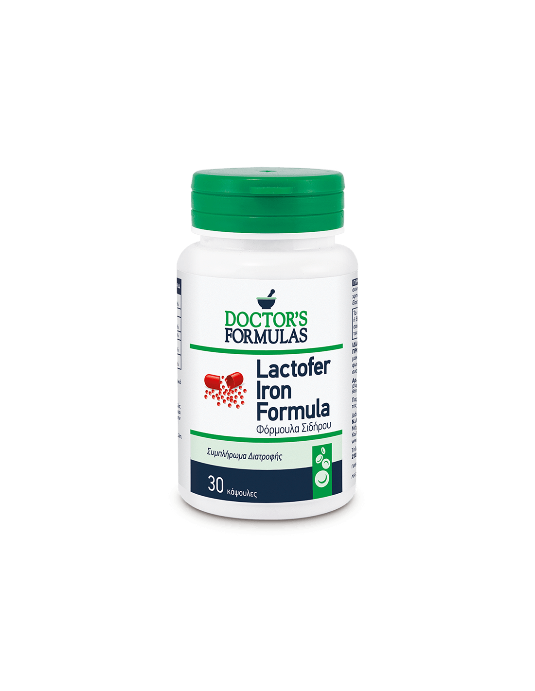 Lactofer Iron Formula/Per l'anemia da carenza di ferro, 30 capsule Doctor's Formulas