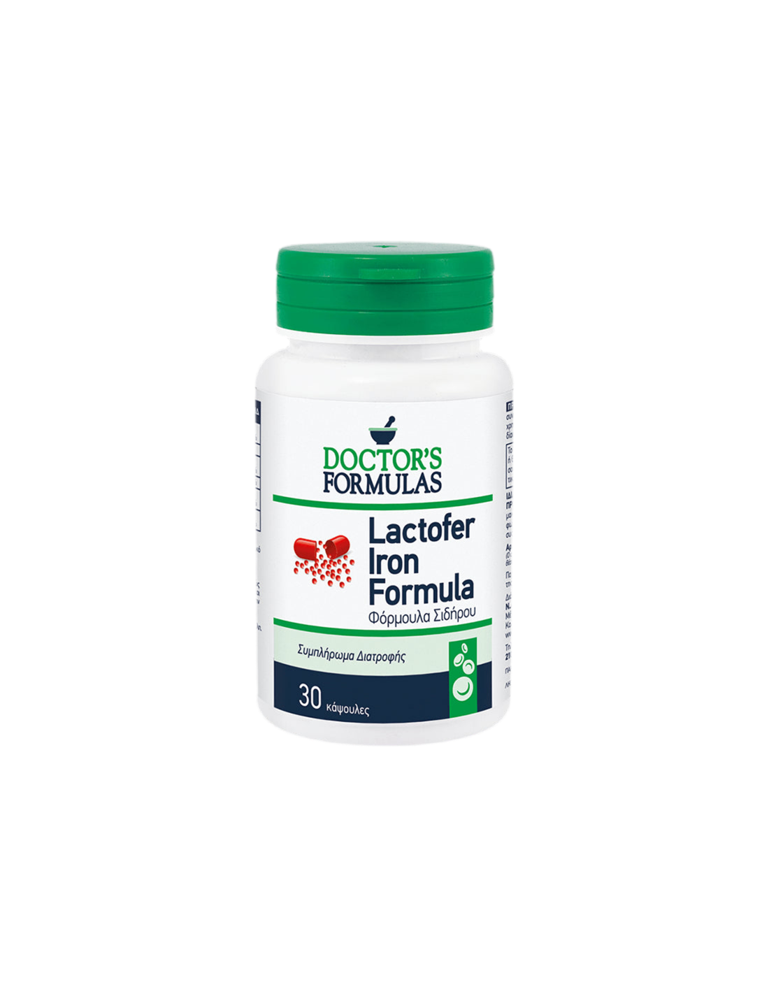 Lactofer Iron Formula/Per l'anemia da carenza di ferro, 30 capsule Doctor's Formulas