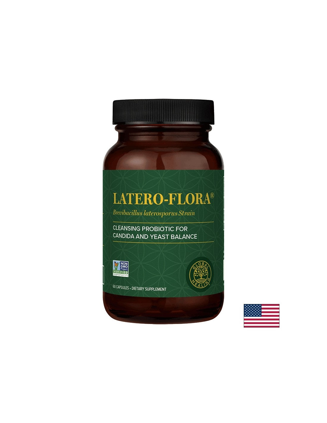 Latero-Flora™ Brevibacillus laterosporus (ceppo BOD™) - Probiotico contro la Candida nell'intestino, 60 capsule