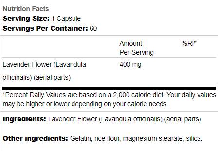 Fiori di lavanda 400 mg 60 capsule