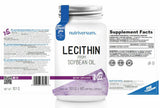 Lecitina 1200 mg | Dall'olio di soia - 30 capsule molli
