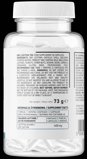 Lecitina 700 mg 90 capsule