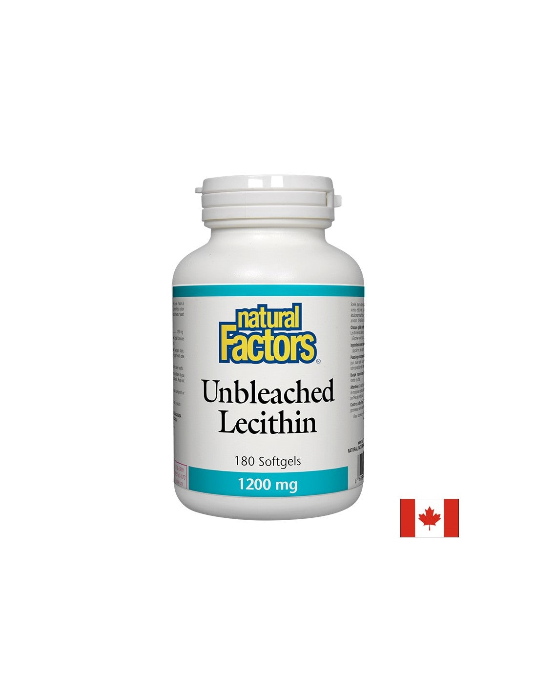 Lecitina non sbiancata 1200 mg - 180 capsule di gel