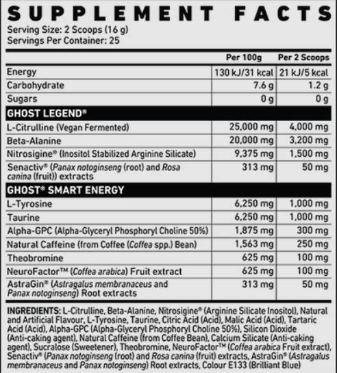 Leggenda V2 | Formula pre-allenamento 400 grammi