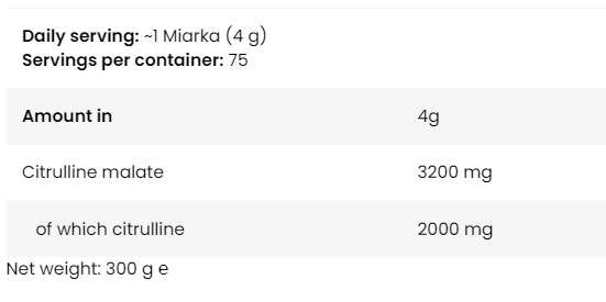 LevroLegendary CITRULLINA | Polvere di citrullina malato - 300 grammi