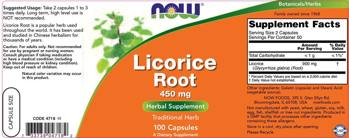 Radice di liquirizia 450 mg - 100 capsule