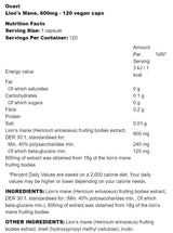 Criniera di leone 600 mg - 60 capsule