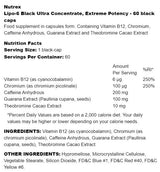Lipo-6 Nero Ultra Concentrato | Potenza estrema 60 capsule