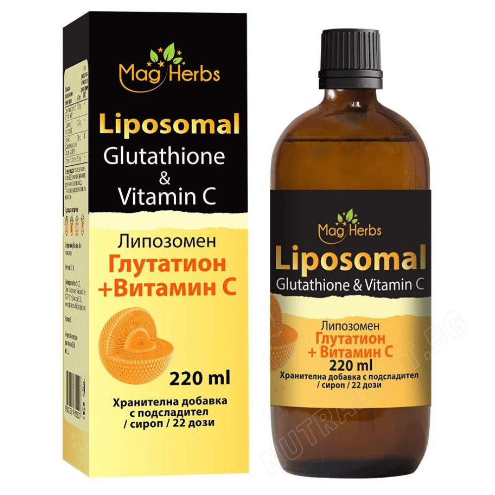 Glutatione liposomiale & Vitamina C <tc>MagHerbs</tc> /220 ml, 22 dosi/