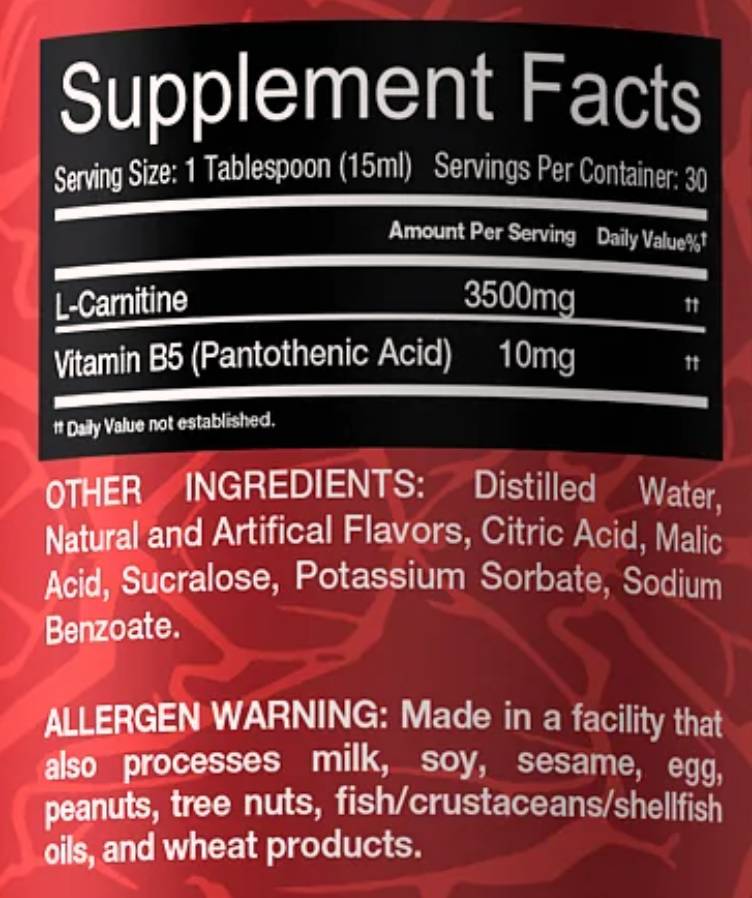 L-Carnitina liquida 3500 mg 450 ml