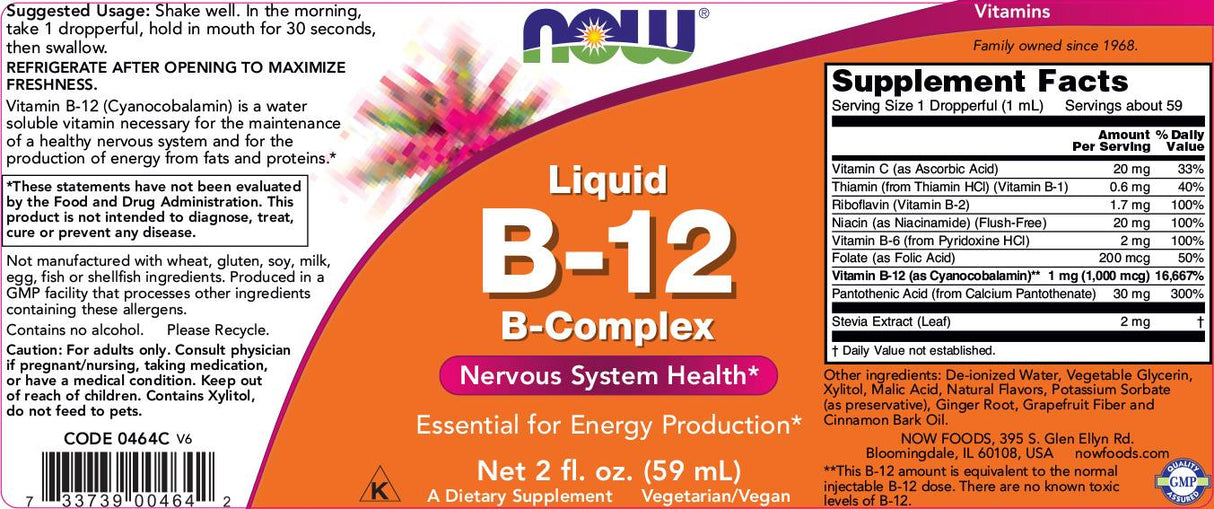 Vitamina B-12 liquida - 237 ml