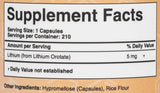 Litio Orotato 5 mg - 210 capsule