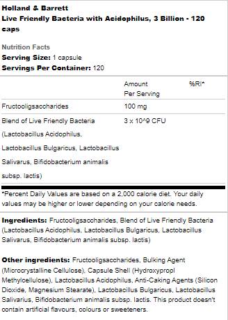 Batteri amici vivi | Con Acidophilus Masticabili 120 capsule