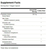 Tono epatico Formula disintossicante per il fegato 300 mg - 120 capsule